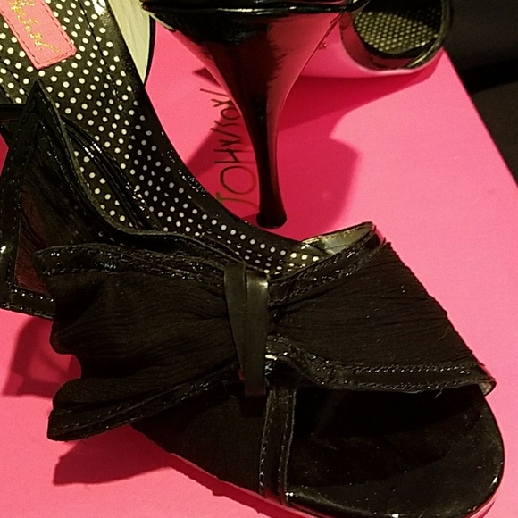 Like New! Betsey Johnson Evening Slingback, Sz 10 - Picture 2 of 4